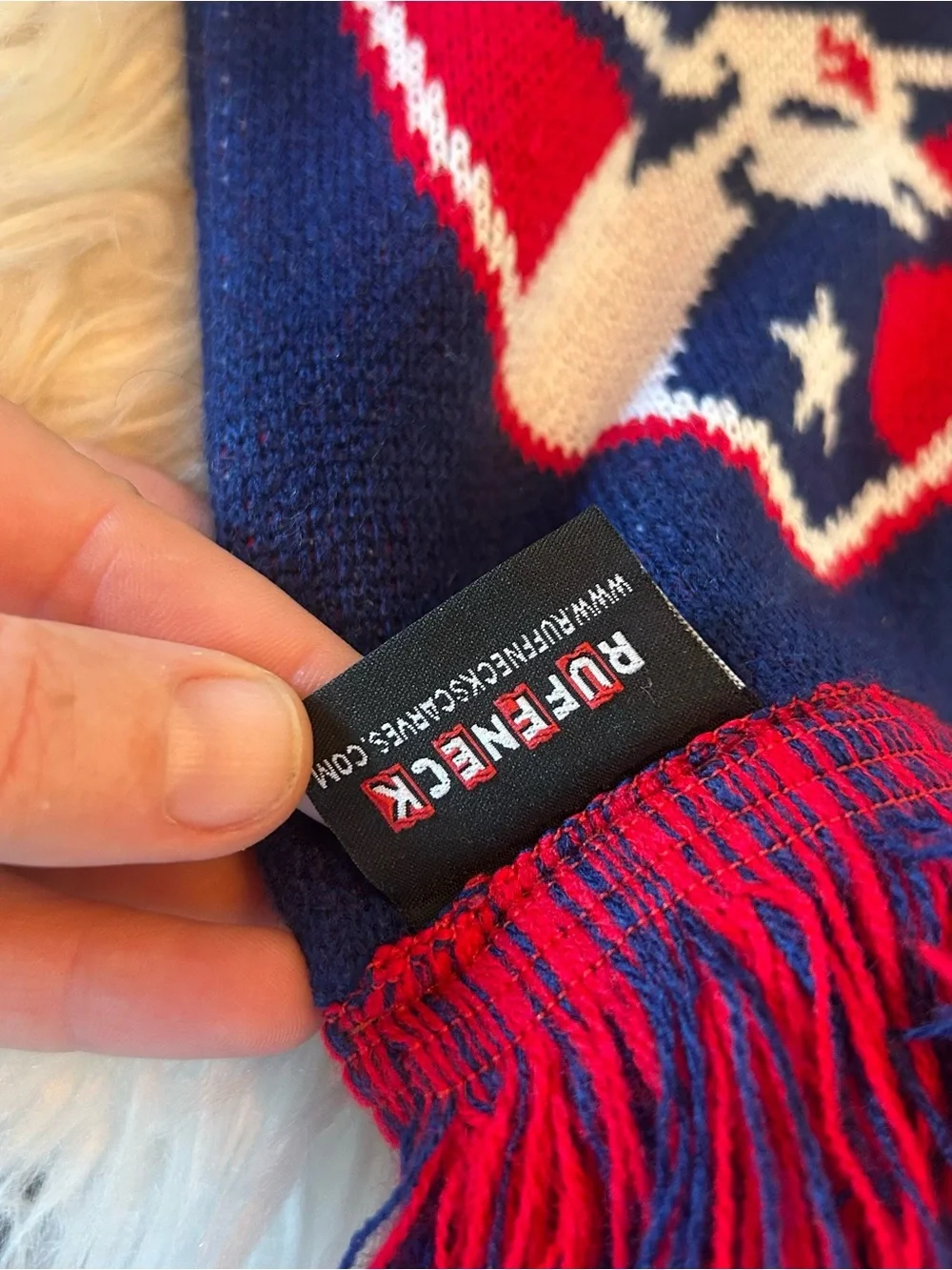 FC Dallas Knit Team Scarf in Red and Navy